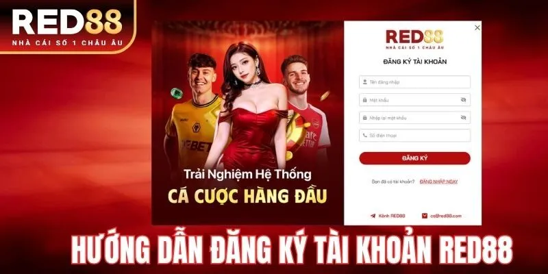 Red88 - red88.com: Link tham gia nhà cái thể thao red88 T7/2026 15 Cách đăng ký tài khoản RED88 cho hội viên mới